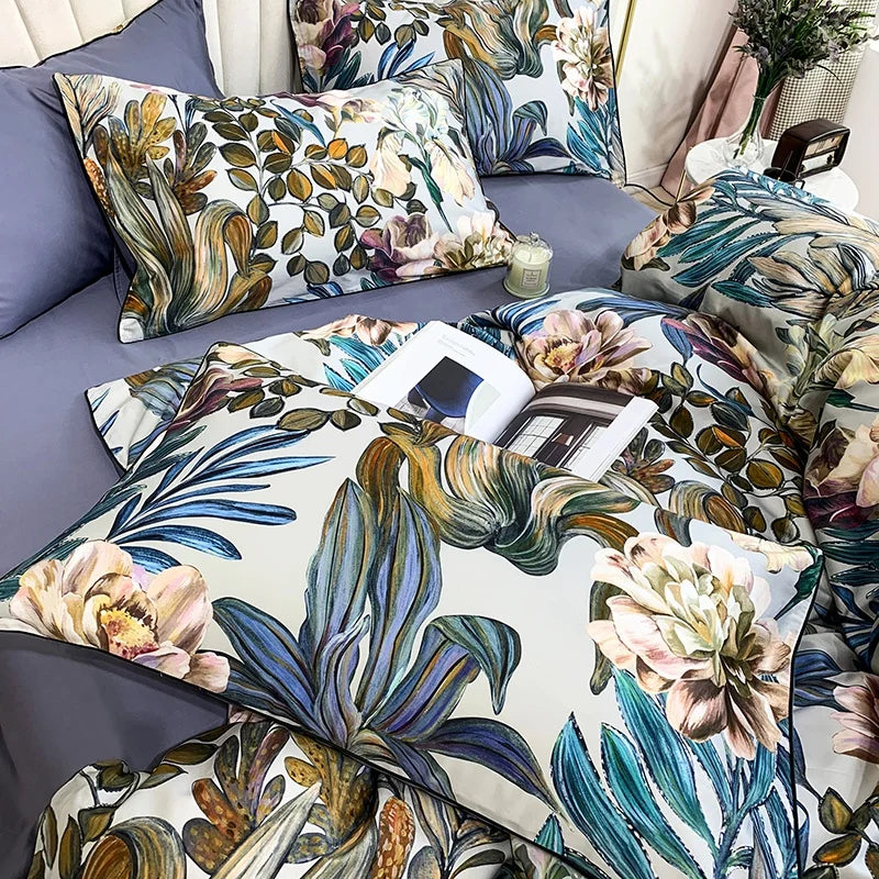 DecorBites™ Luxury Egyptian Cotton Flamingo Bedding Set - Queen/King