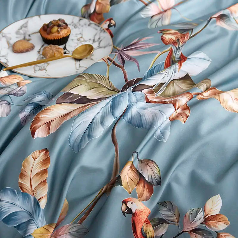 DecorBites™ Luxury Egyptian Cotton Flamingo Bedding Set - Queen/King