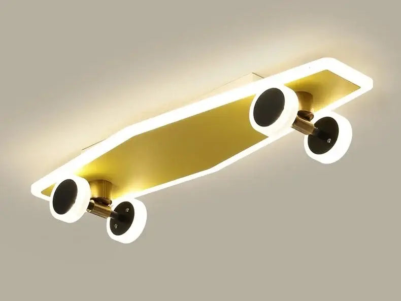 Marvel superhero cartoon skateboard ceiling light for children room