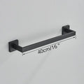 Matte black bathroom accessories set – bathroom towel rack and hooks