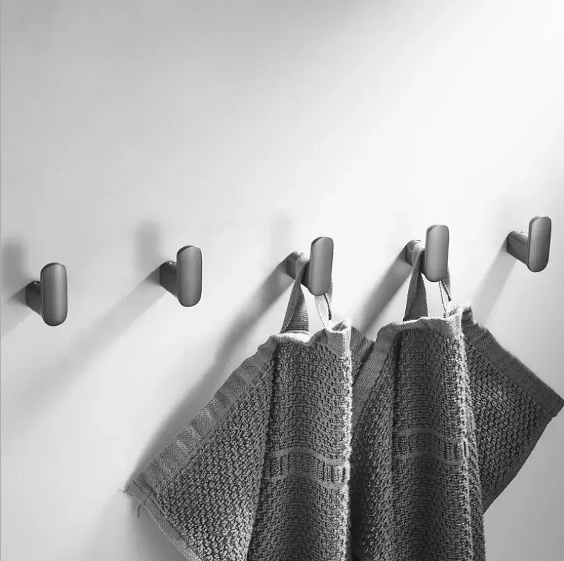 Matte black brass gray deer hook entryway wall hanging