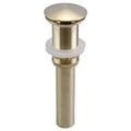 Matte black & white brushed gold drain assembly kit bathroom sink
