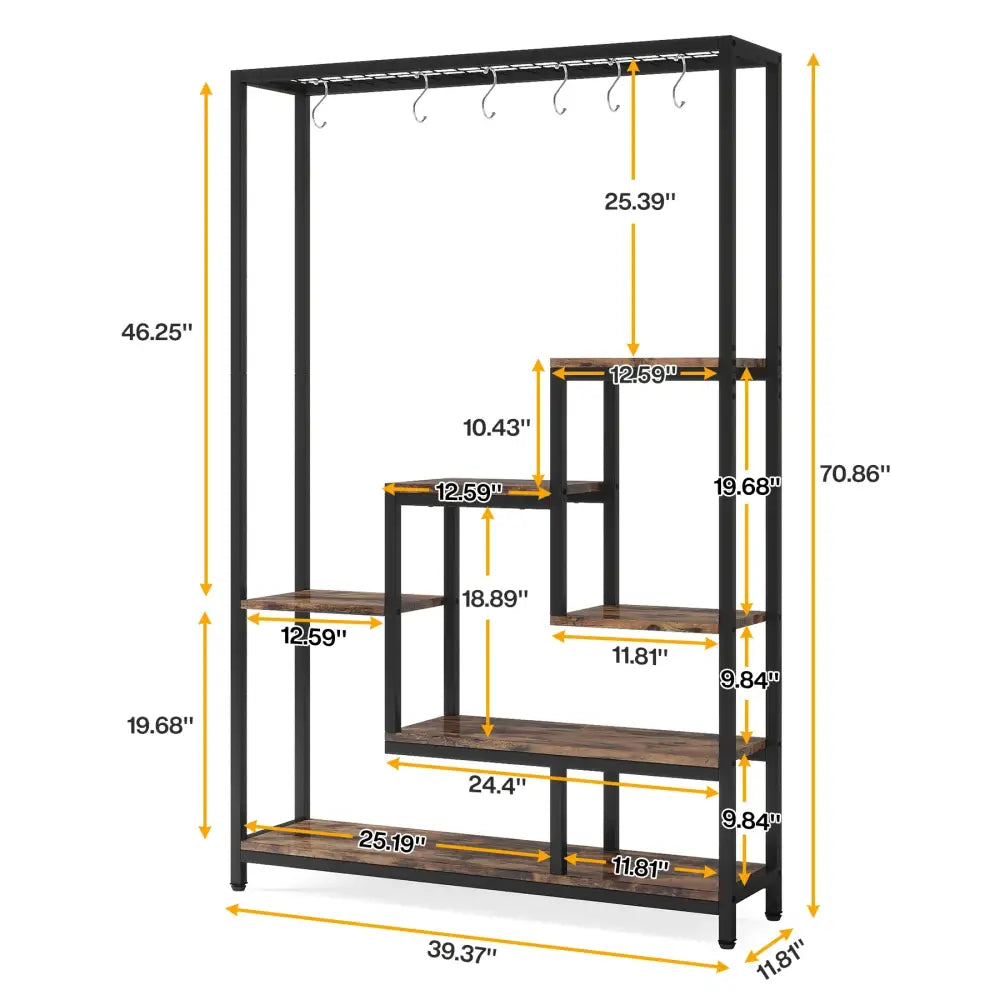 Metal Plant Stand 5-Tier Tall