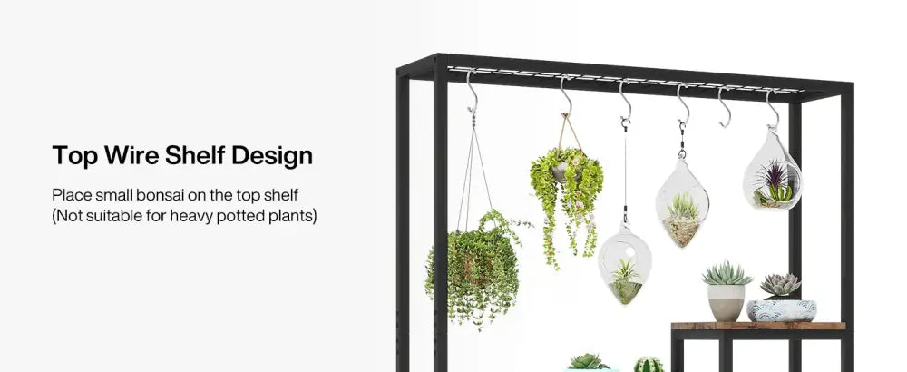 Metal Plant Stand 5-Tier Tall