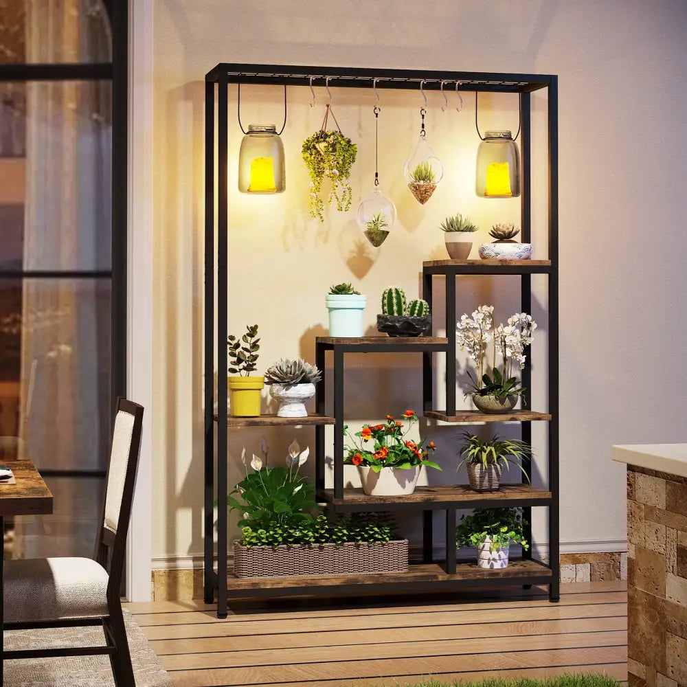 Metal Plant Stand 5-Tier Tall