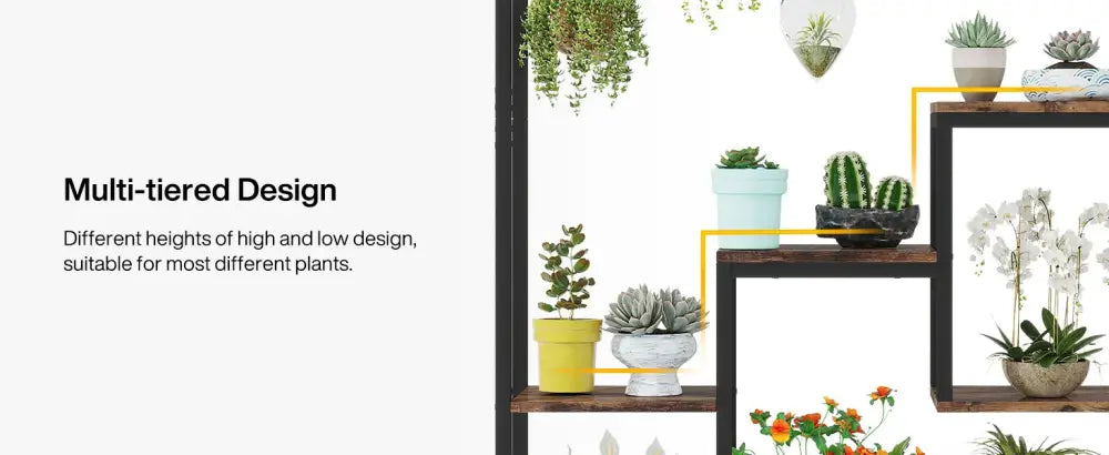 Metal Plant Stand 5-Tier Tall