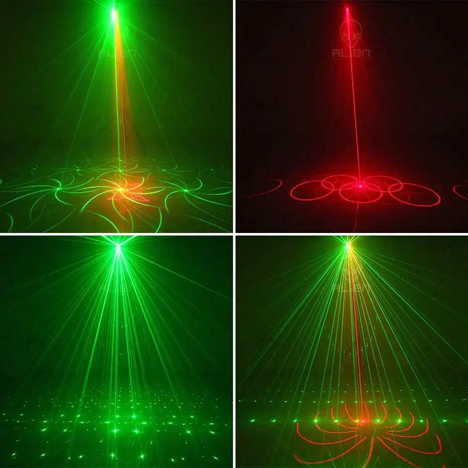 Mini black aurora laser light projector for bedroom party lighting