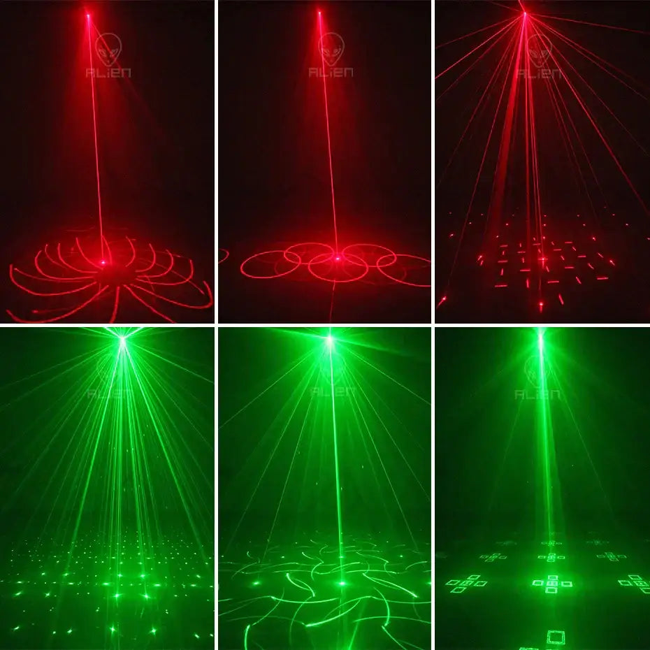 Mini black aurora laser light projector for bedroom party lighting