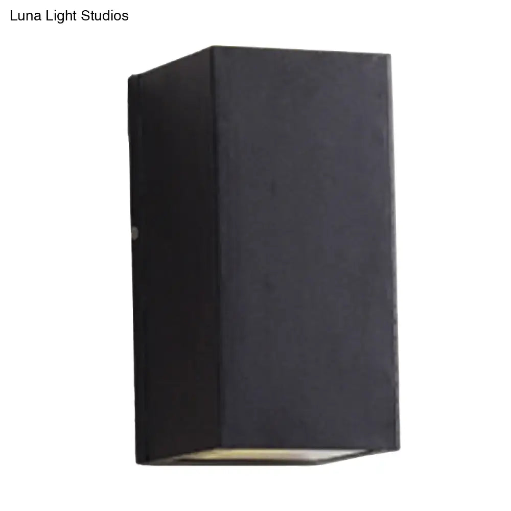 Minimalist black & brass led flush mount wall sconce – corridor light