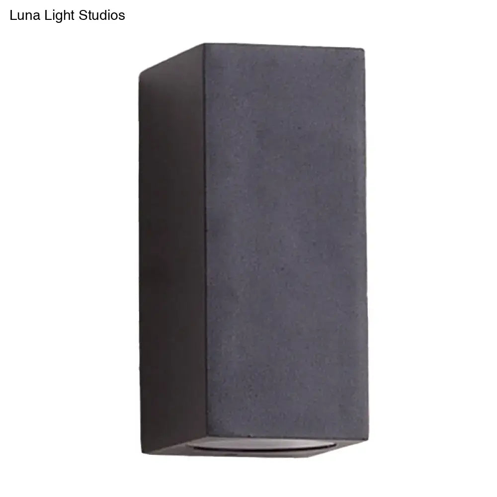Minimalist black & brass led flush mount wall sconce – corridor light