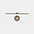 Minimalist black & brass swing arm wall mounted vanity light bathroom