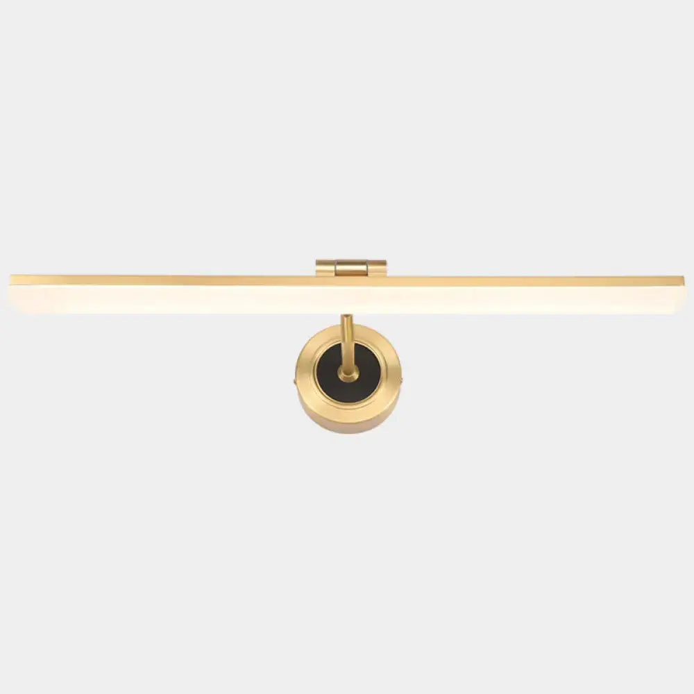 Minimalist black & brass swing arm wall mounted vanity light bathroom