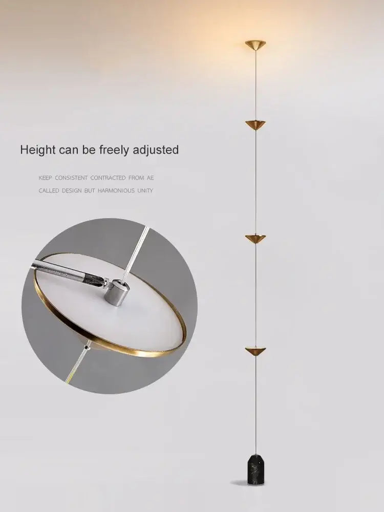 Minimalist black decorbites cone design floor lamp living room light