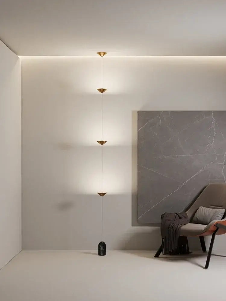 Minimalist black decorbites cone design floor lamp living room light