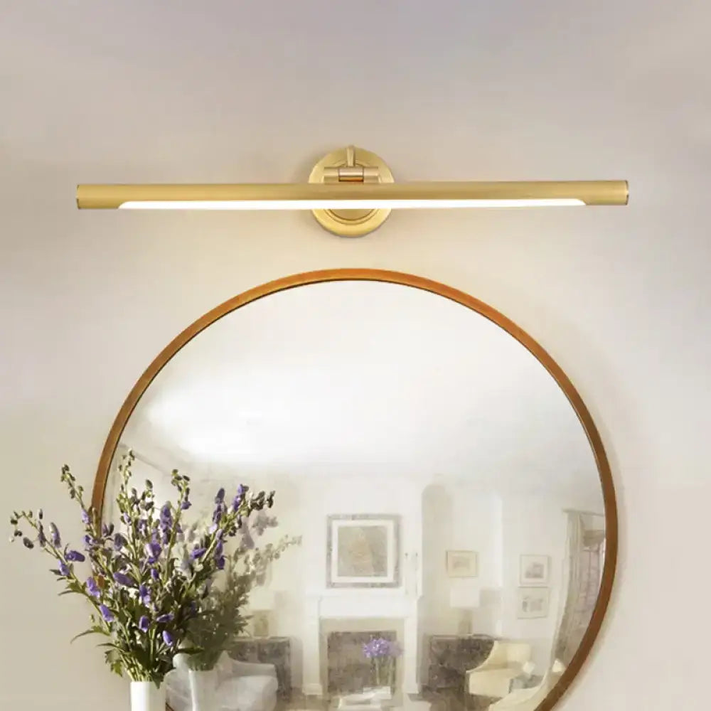 Minimalist black & gold led wall sconce bedroom 110v-120v light