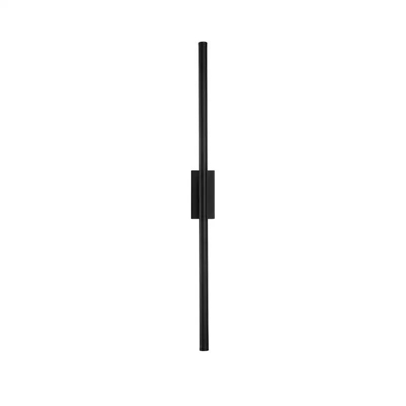 Minimalist black & gold wall sconce living room led vertical bar