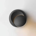 Minimalist black moon shaped sconce lighting – bedroom wall lamp