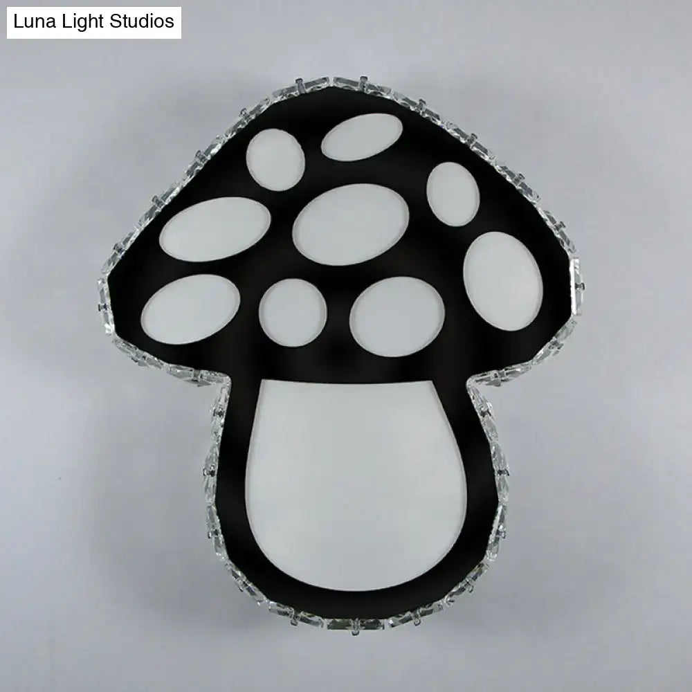Minimalist black mushroom led wall sconce bedroom accent light