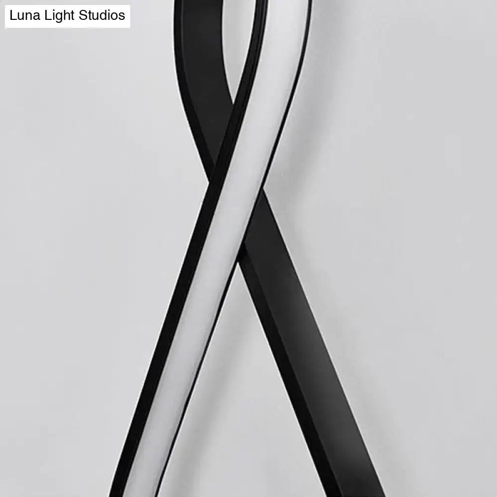 Minimalist black & white acrylic led wall lamp bedroom sconce