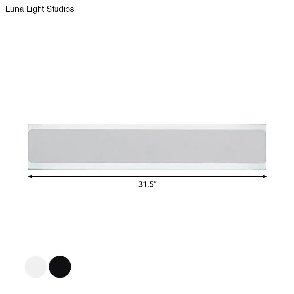 Minimalist black & white led wall lamp bedroom sconce