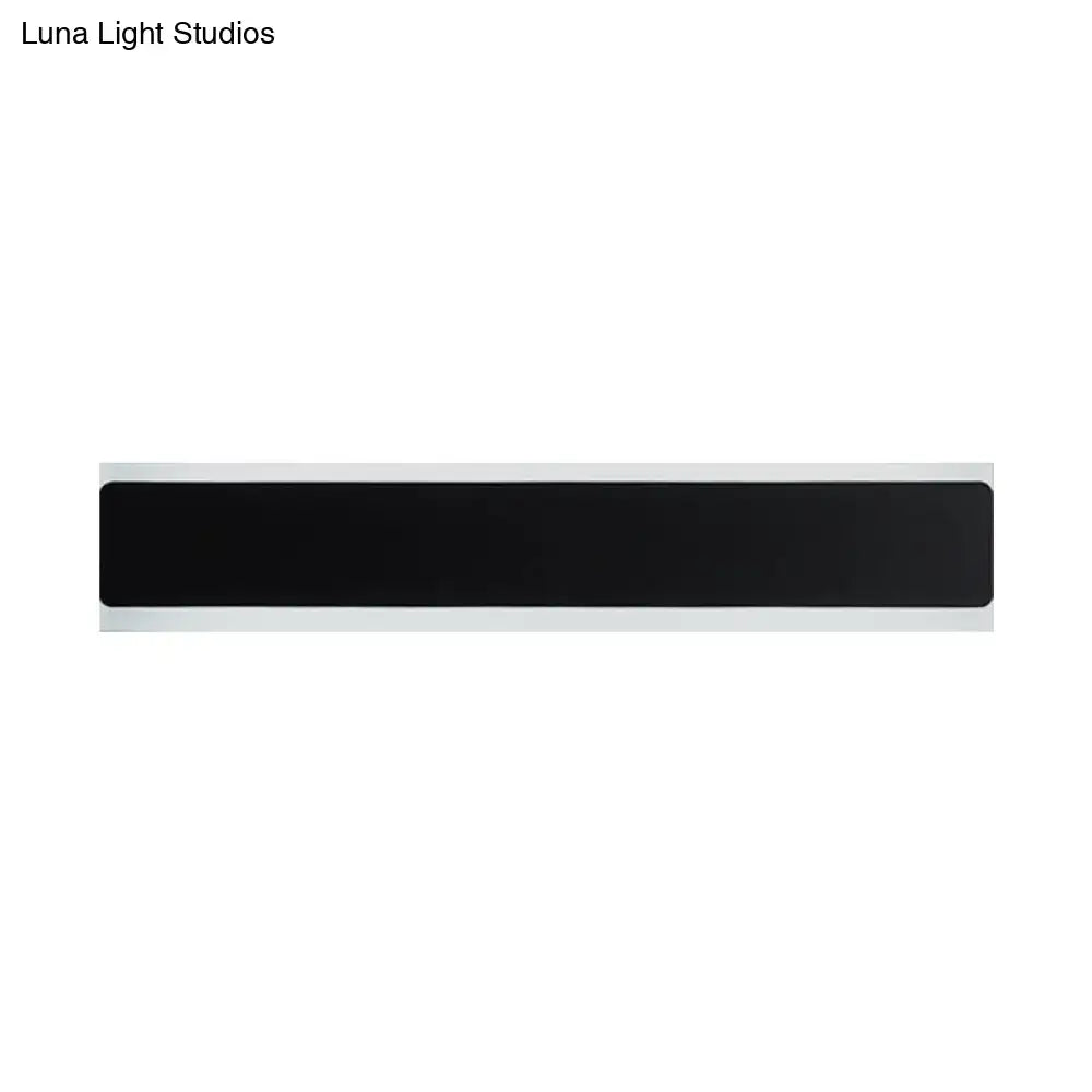 Minimalist black & white led wall lamp bedroom sconce