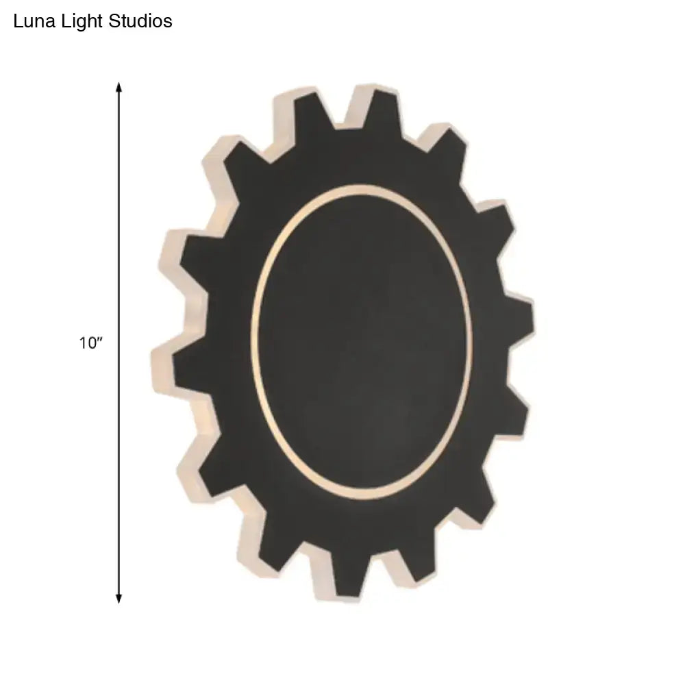 Minimalist black & white led wall sconce bedroom warm white light