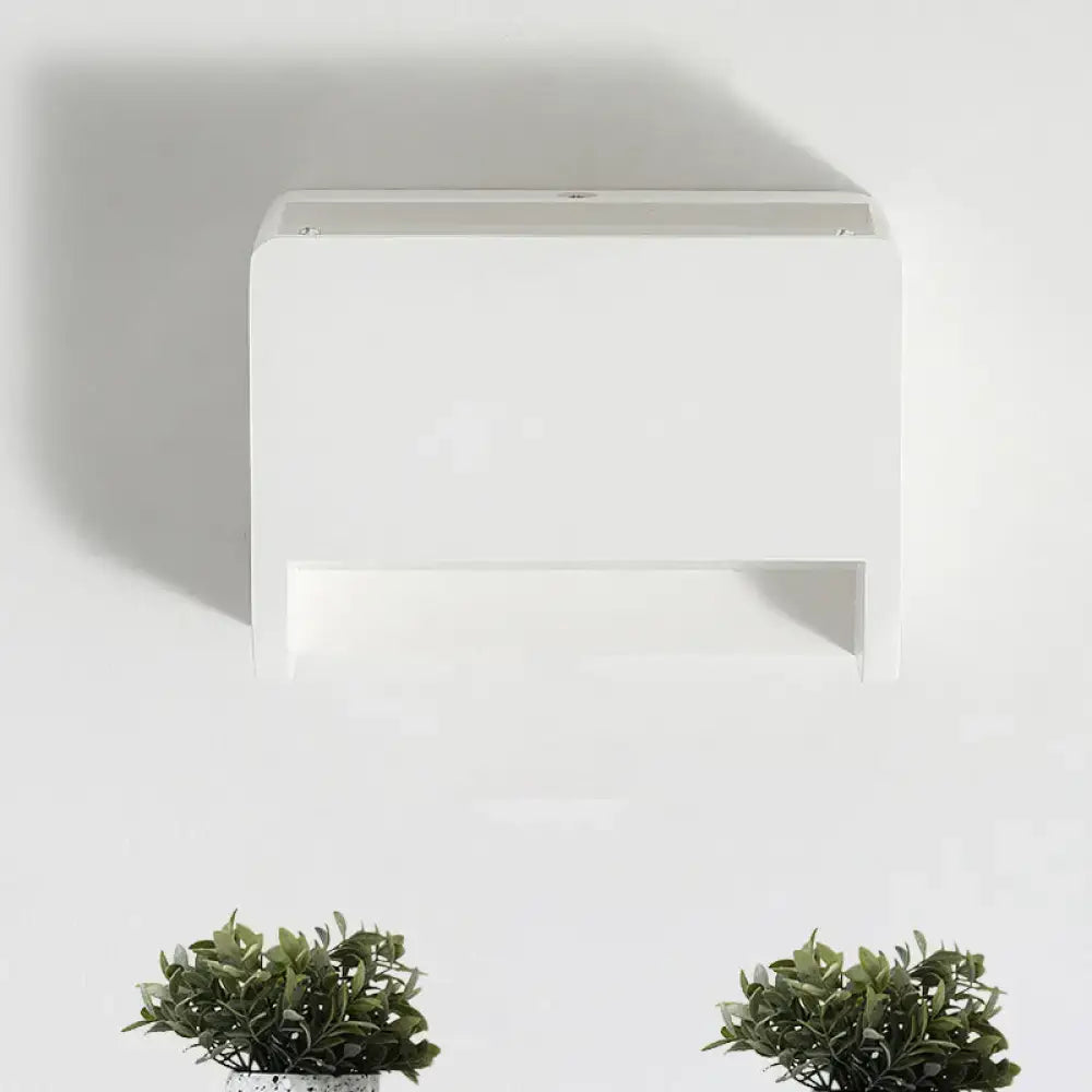 Minimalist box shape white wall mounted paper towel dispenser kitchen