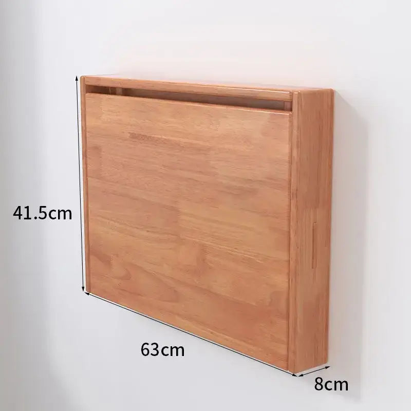 Minimalist brown compact corner desk bedroom foldable storage table