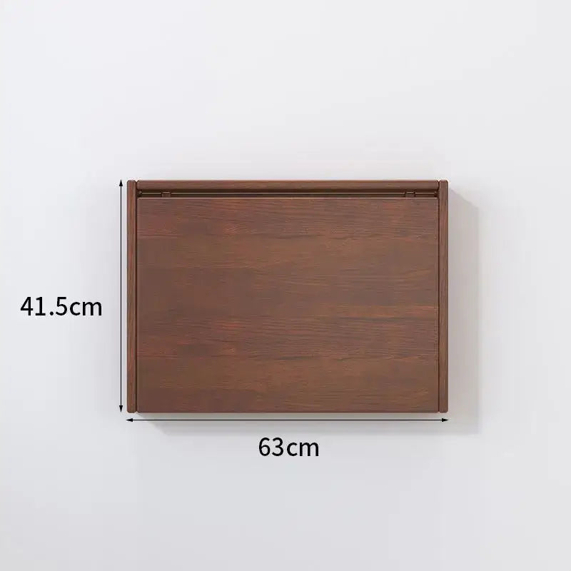 Minimalist brown compact corner desk bedroom foldable storage table