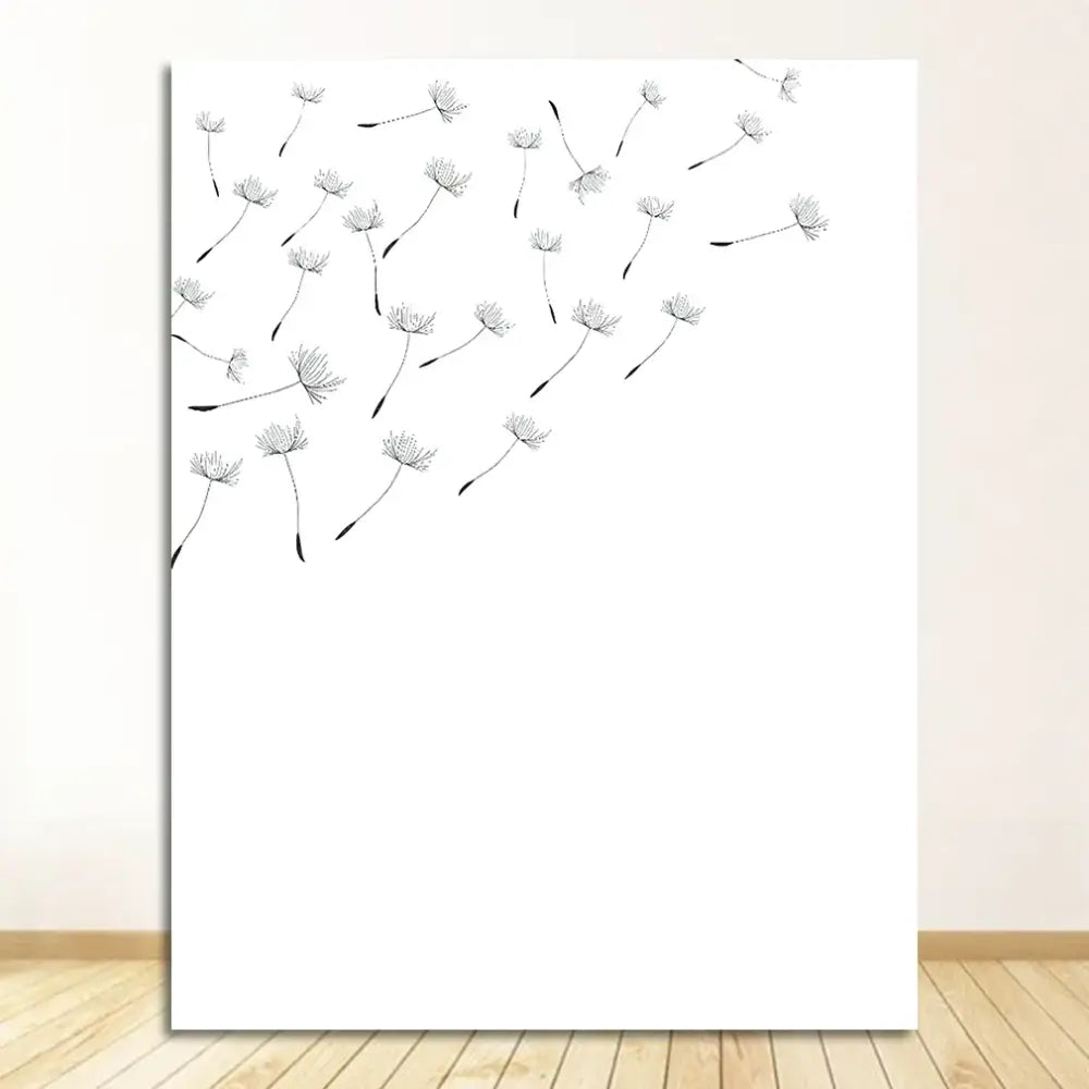 Minimalist Dandelion Canvas Art Set