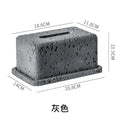 Minimalist dark gray concrete tissue box rack kitchen decor