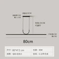 Minimalist decorbites black art led ceiling chandelier dining room