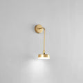 Minimalist gold metal led sconce wall mounted lamp for bedroom