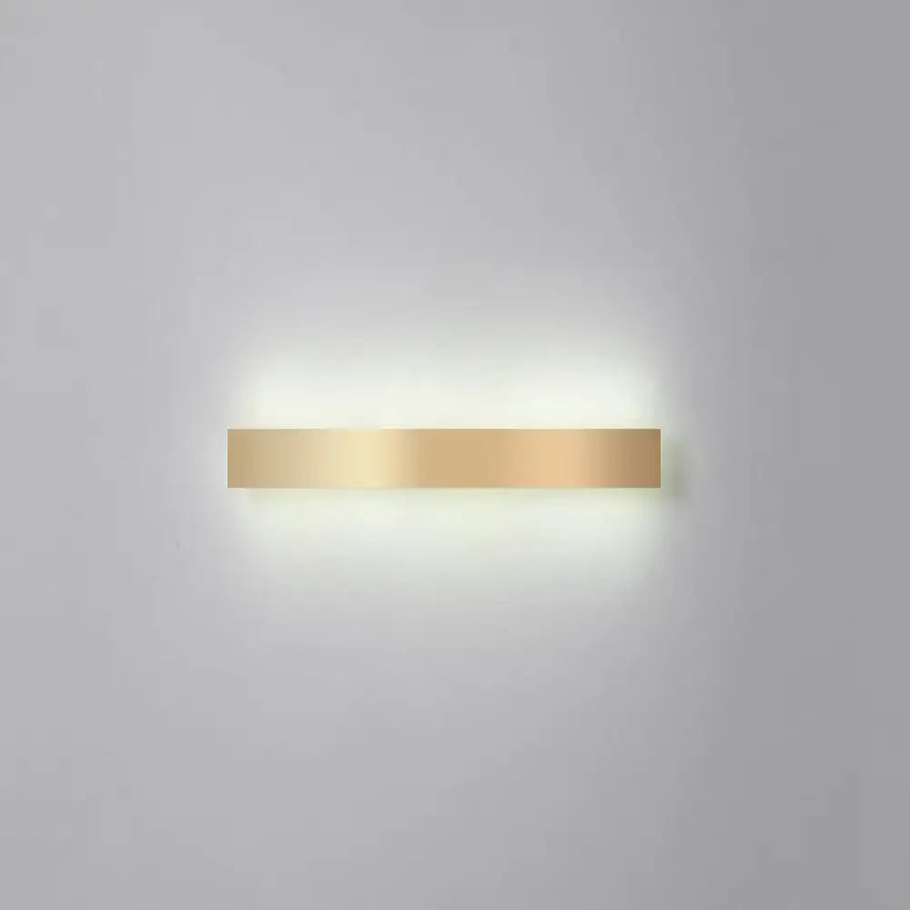 Minimalist gold plated led wall sconce living room bar light