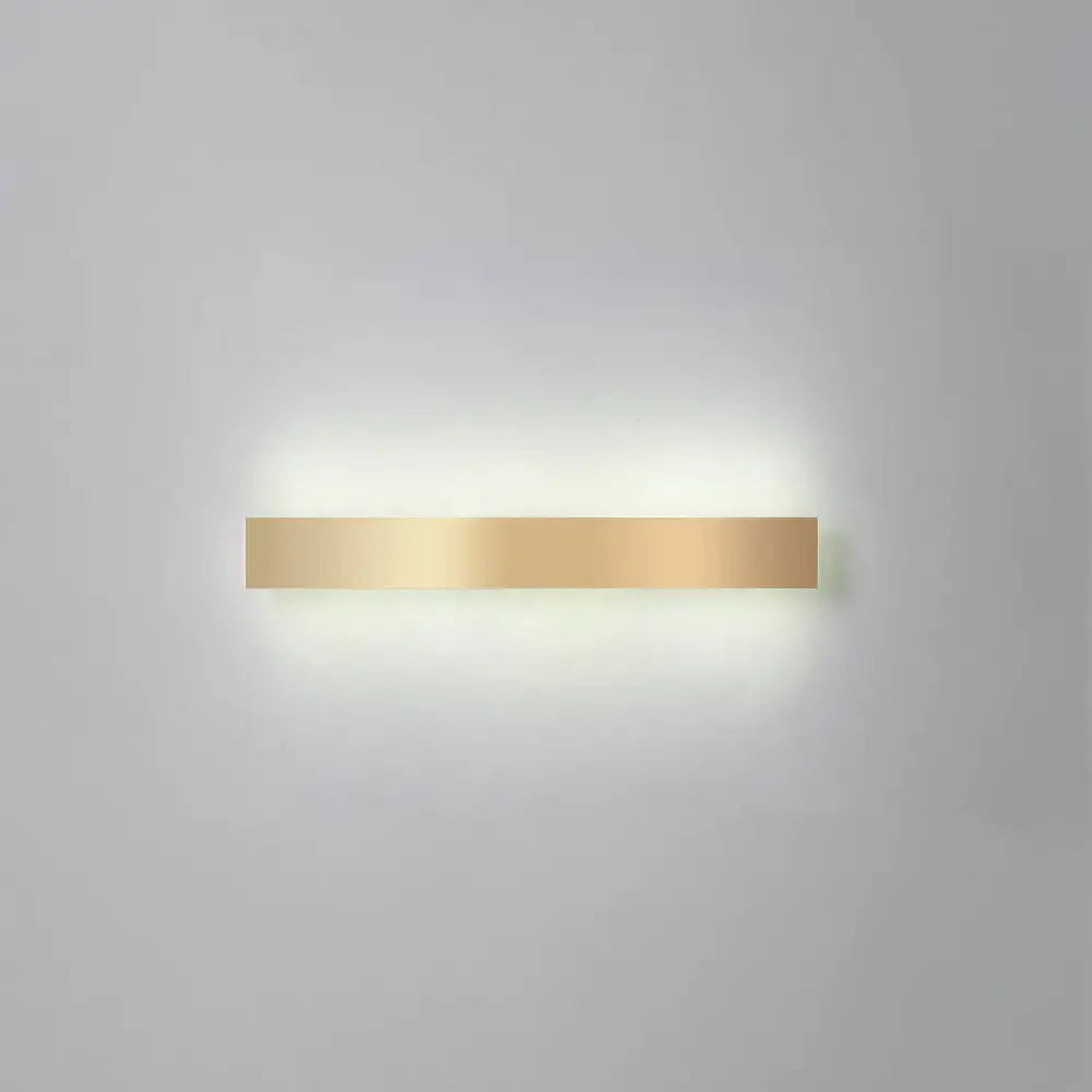Minimalist gold plated led wall sconce living room bar light