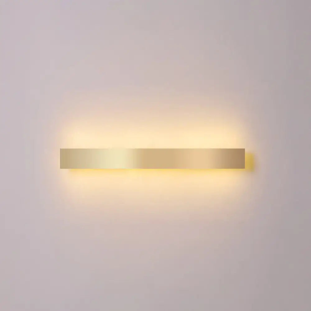Minimalist gold plated led wall sconce living room bar light
