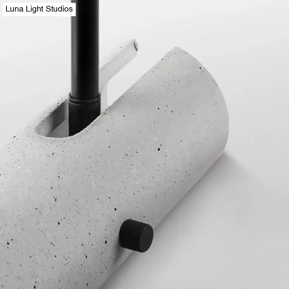 Minimalist grey led wall spotlight – bedroom matte sconce