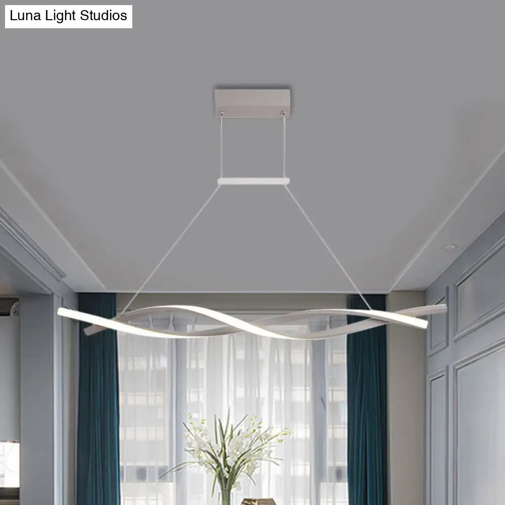 DecorBites™ Minimalist Linear LED Pendant Light for Restaurants with Acrylic Shade - Black/Grey, Warm/White