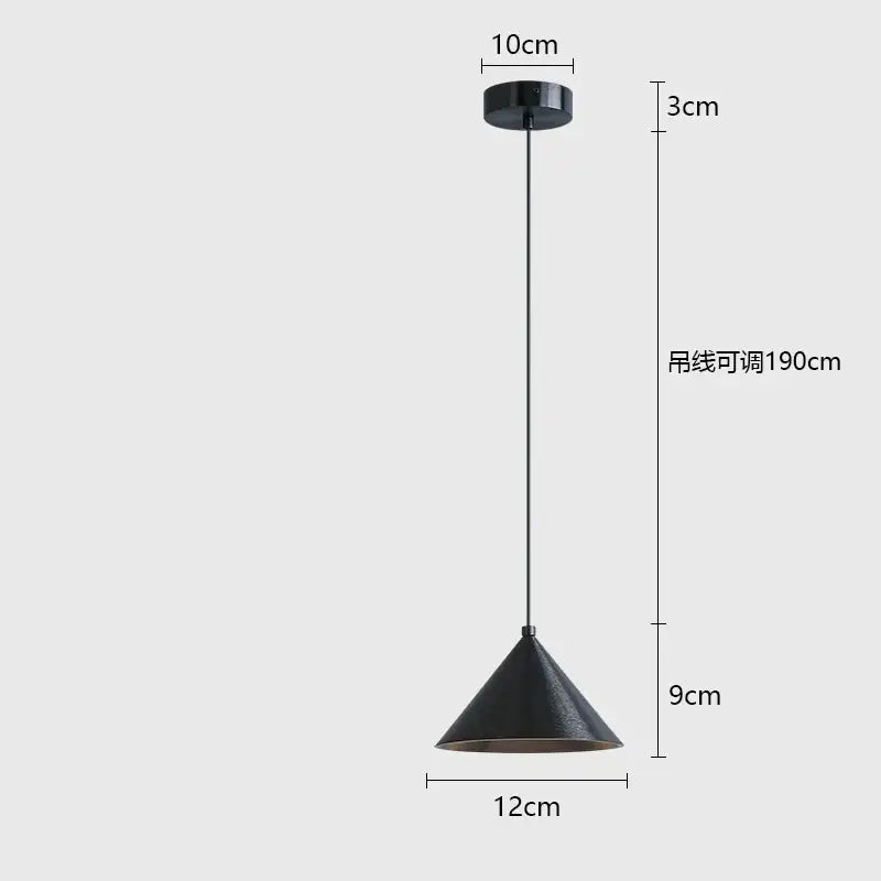 Minimalist matte black pendant light chandelier for dining room