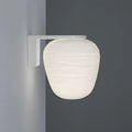 Minimalist milky ribbed glass wall mounted lighting bedroom sconce