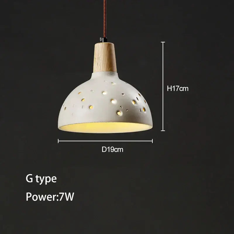Minimalist petal ceramic pendant chandelier for bedroom