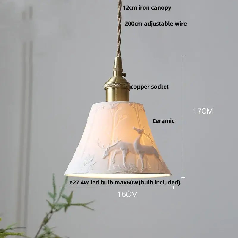 Minimalist pleated glass and wood pendant light fixture kitchen