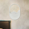 Minimalist white cloud led wall sconce bedroom mirror wall lamp
