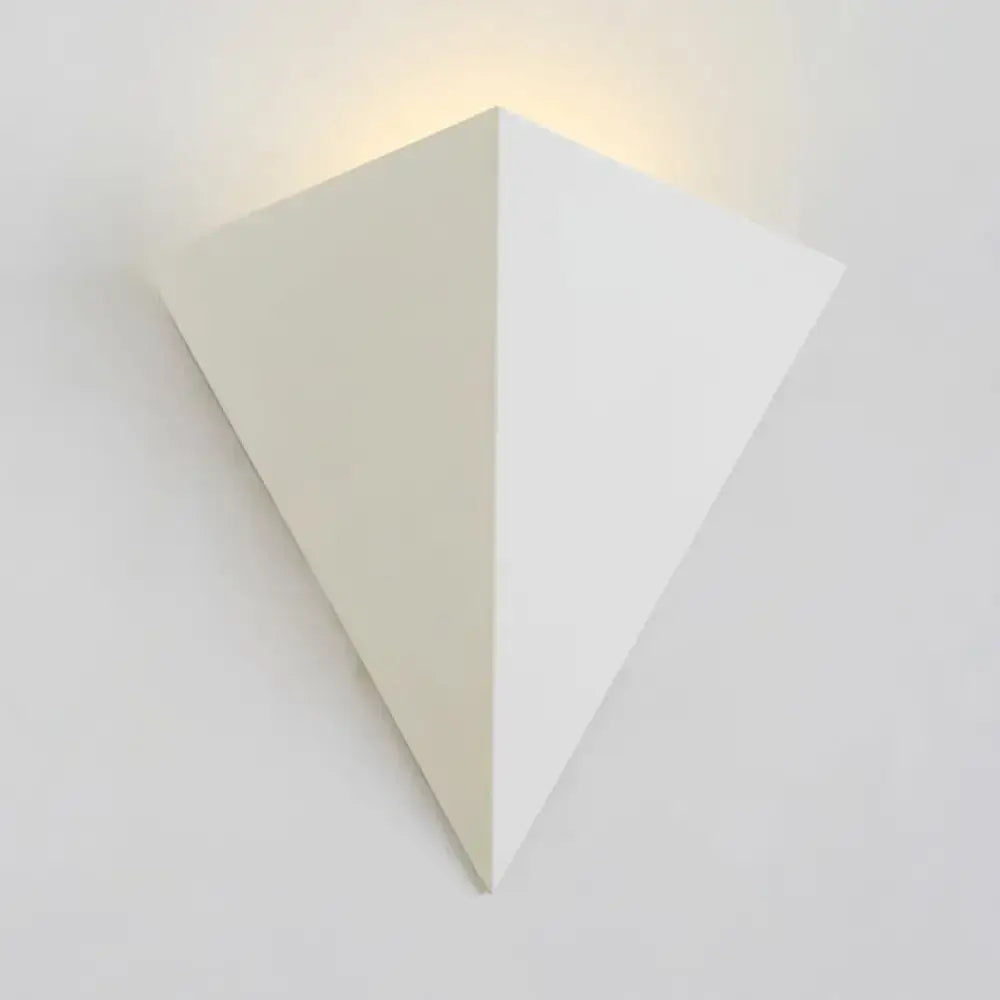 Minimalist white cone led wall lamp living room decor