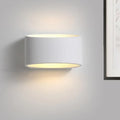 Minimalist white cylindrical led wall sconce bedroom wall lamp