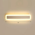 Minimalist white led vanity light bathroom wall sconce