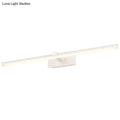 Minimalist white led wall mount light fixture bathroom vanity lighting