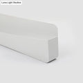 DecorBites™ Minimalist White LED Wall Sconce Lamp - 16.5"/20.5" Metal and Acrylic Rectangular Mount
