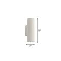 Minimalist white terrazzo stair wall sconce with compact fixture height