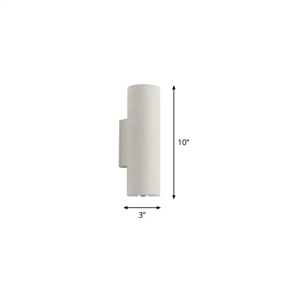 Minimalist white terrazzo stair wall sconce with compact fixture height